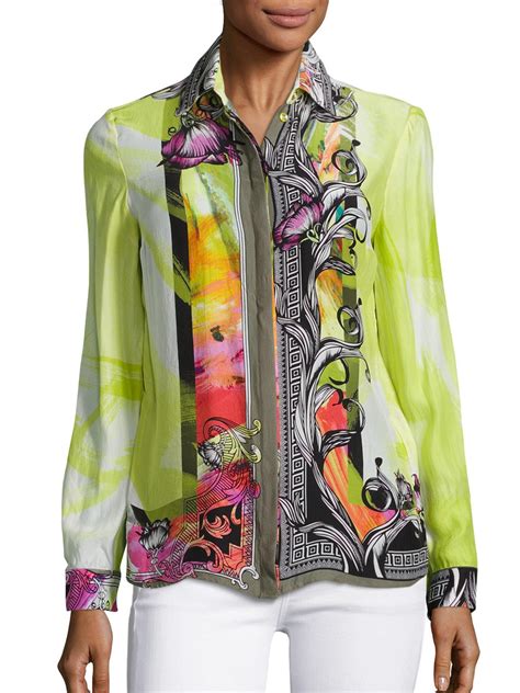 versace stil bluse|versace blouses for women.